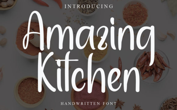 Amazing Kitchen: A Delicate Script Font for Editorial Warmth