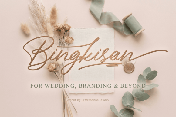 Bingkisan: A Script Font for Editorial Elegance