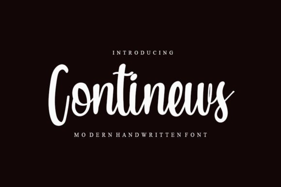 Continews: A Sweet Handwritten Font for Handmade Charm