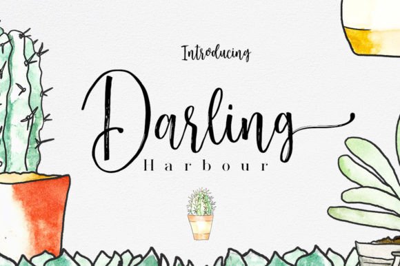 Darling Harbour: A Handwritten Brush Font for Crafters