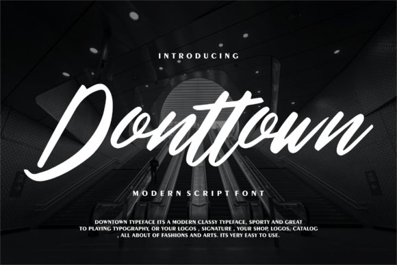 Donttown: A Delicate Script Font for Thoughtful Branding