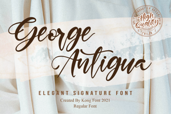 George Antigua: A Playful Handwritten Script Font for Editorial Charm