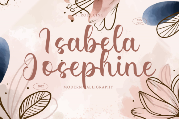 Isabela Josephine: A Refined Script Font for Digital Branding