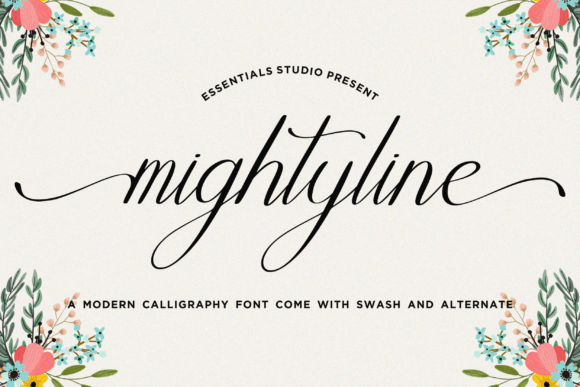 Mightyline: A Modern Calligraphy Font That Feels Like Hand-Painted Magic