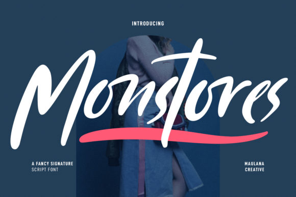 Monstores: A Signature Script Font That Makes Your Campaign Stand Out
