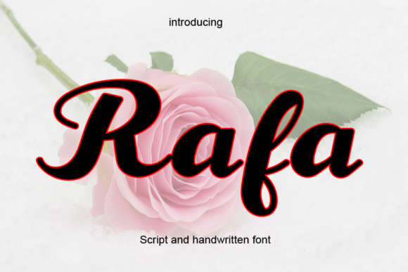 Rafa: A Handwritten Script Font for Digital Branding