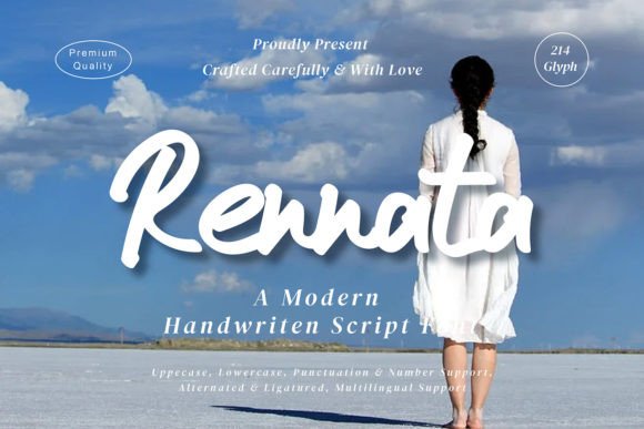 Rennata: A Sweet Handwritten Font for Handmade Charm