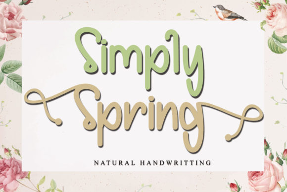 Simply Spring: A Handwritten Font That Elevates Real Business Branding