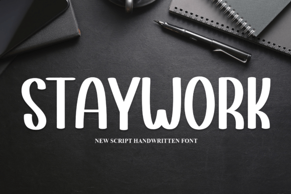 Staywork: A Script Font for Crafters and Product Creators
