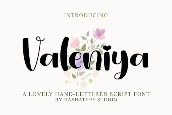 Valeniya: A Stylish Script Font for Thoughtful Brand Identity