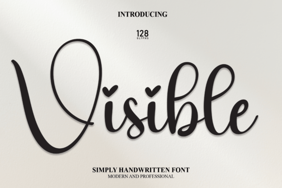 Visible: A Script Font for Digital Design and Branding
