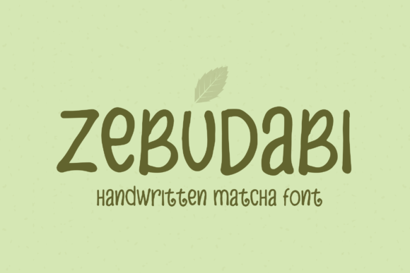 Zebudabi: A Handwritten Font for Editorial Design and Branding